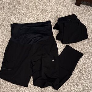 FIGS set of 2 maternity scrub pants